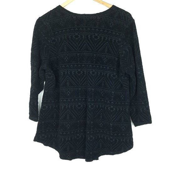 Torrid Black Flocked Jersey Hilo Velour Cardigan - Picture 3 of 9